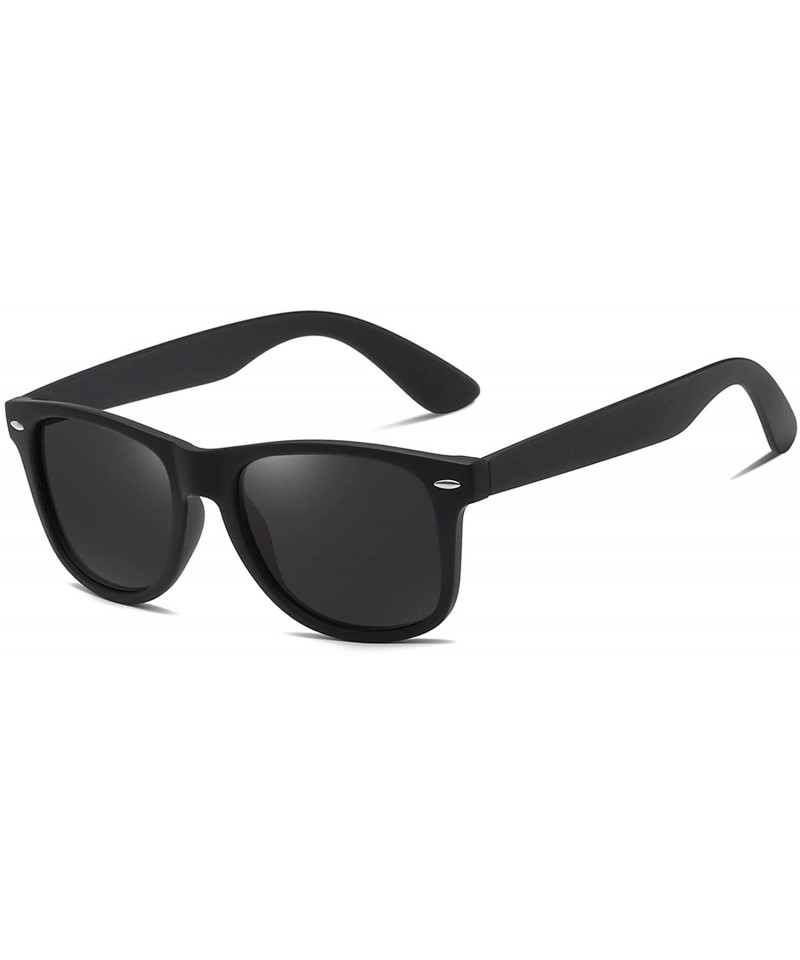 Square Polarized Square Sunglasses for Driving Men Alloy Frame UV 400 Protection - Grey - CB18YRIK3XT $17.32