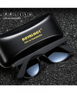 Square Polarized Square Sunglasses for Driving Men Alloy Frame UV 400 Protection - Grey - CB18YRIK3XT $17.32