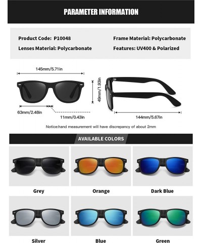 Square Polarized Square Sunglasses for Driving Men Alloy Frame UV 400 Protection - Grey - CB18YRIK3XT $17.32