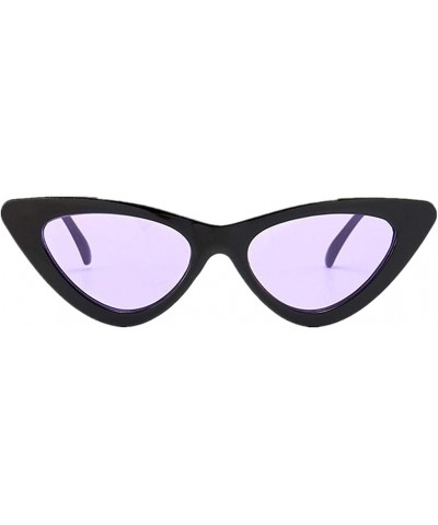 Cat Eye Retro Narrow Cat Eye Sunglasses Narrow Cateye Sun Glasses for Women - B - CW19023SMQR $20.16