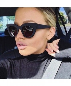 Cat Eye Retro Cat Eye Sunglasses Women Face-repair Wild Goggles Plastic Frame Sunglasses for Lady Gifts - C8 - CR18X9GSNHT $7.78