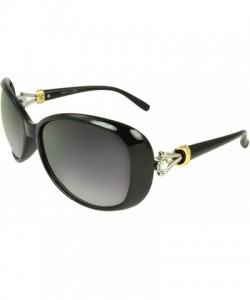 Oval Dionne Oval Fashion Retro Sunglasses Shades - Black - CX11JRVUJTH $19.00