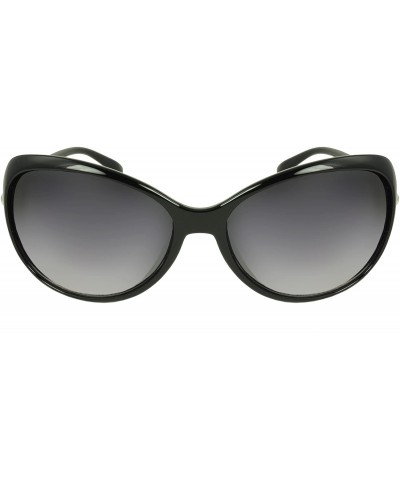 Oval Dionne Oval Fashion Retro Sunglasses Shades - Black - CX11JRVUJTH $9.37
