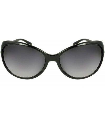 Oval Dionne Oval Fashion Retro Sunglasses Shades - Black - CX11JRVUJTH $19.00