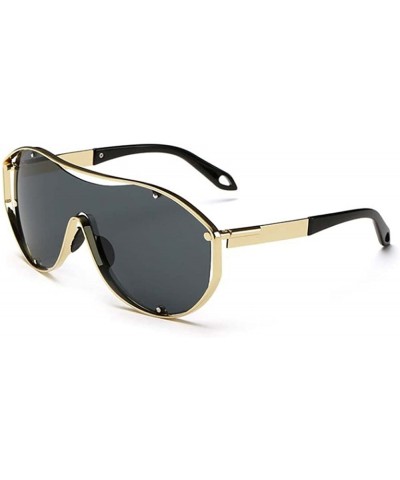 Goggle One of the cool new trend sunglasses fashion sunglasses - Black - C0125KC19X1 $37.65