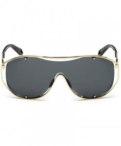 Goggle One of the cool new trend sunglasses fashion sunglasses - Black - C0125KC19X1 $37.65