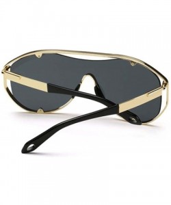 Goggle One of the cool new trend sunglasses fashion sunglasses - Black - C0125KC19X1 $37.65