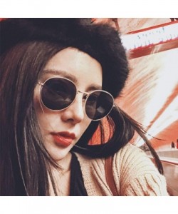 Oval Fashion Oval Sunglasses Women Designe Small Metal Frame Steampunk Retro Sun Glasses Oculos De Sol UV400 - CX197A2ULEX $3...