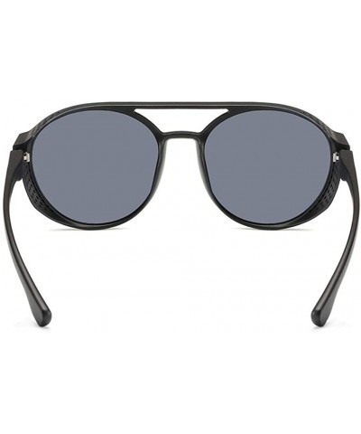 Semi-rimless Retro Round Polarized Sunglasses Fashion Sun Glasses Classic Glasses for Women UV400 - Gray - CR19075N8MD $8.28