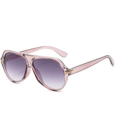 Sport Oval Large Frame Colorful Sunglasses Personality Fashion Ocean Film Sun Visor - 6 - CX190ODMZSG $37.19
