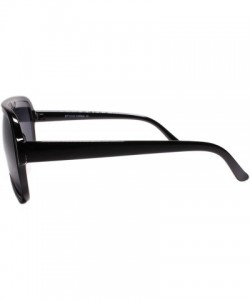 Square Classic Upscale Hip Vintage Retro 80s Style Sunglasses - Black - C418W8CU43Q $11.05