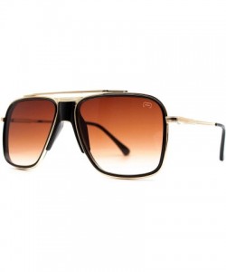 Square F027 Classic Square - for Womens-Mens 100% UV PROTECTION - Gold-browndegrade - CC192TGTK3S $15.39