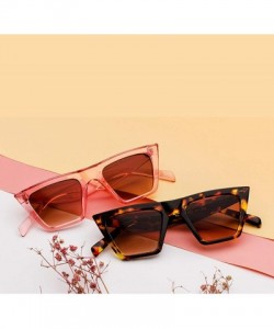 Cat Eye Vintage Small Sunglasses Retro Cateye Sunglasses for Women Men Square Frame - Tortoise/Gradient Tea(small) - CW18R0ZW...