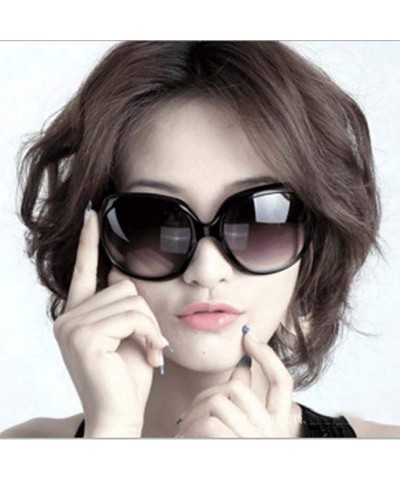 Oversized Women Fashion Personality Travel Oversized Frame Casual Sunglasses Sunglasses - Purple - CY18TZR86L8 $9.51