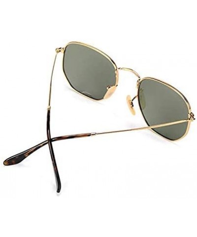 Oval Sunglasses for Men Women Flash Lens Street Fashion Metal Frame Classic Vintage Shades Light Weight JM001 - C418ISU7E08 $...