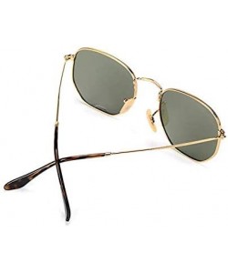 Oval Sunglasses for Men Women Flash Lens Street Fashion Metal Frame Classic Vintage Shades Light Weight JM001 - C418ISU7E08 $...