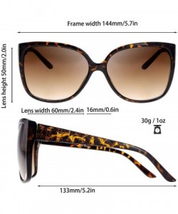Wrap Women's Oversized Square Jackie O Cat Eye Hybrid Butterfly Fashion Sunglasses - Exquisite Packaging - C018A2II75N $10.71
