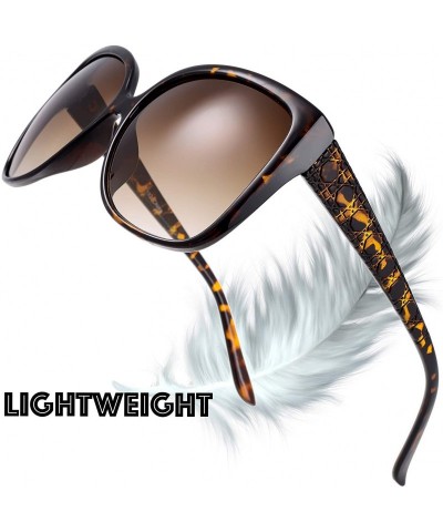 Wrap Women's Oversized Square Jackie O Cat Eye Hybrid Butterfly Fashion Sunglasses - Exquisite Packaging - C018A2II75N $10.71