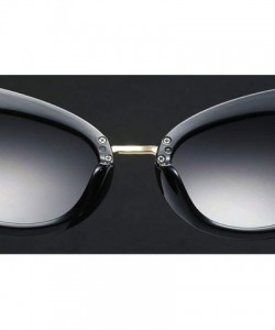 Square Transparent Snake Cat Eye Sunglasses Men Women Big Frame Fashion Shades UV400 Vintage Glasses - C2 Tea Floral - CA18U7...