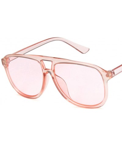 Rectangular Unisex Sunglasses Fashion Blue Drive Holiday Rectangle Non-Polarized UV400 - Pink - C618RI0SNI0 $7.30