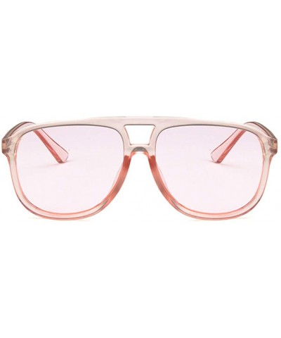 Rectangular Unisex Sunglasses Fashion Blue Drive Holiday Rectangle Non-Polarized UV400 - Pink - C618RI0SNI0 $7.30