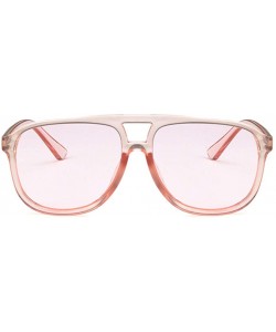 Rectangular Unisex Sunglasses Fashion Blue Drive Holiday Rectangle Non-Polarized UV400 - Pink - C618RI0SNI0 $7.30