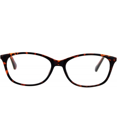 Rectangular Womens Magnified Reading Glasses Oval Rectangular Designer Frame - Tortoise - CK186UUTGEH $9.65