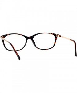 Rectangular Womens Magnified Reading Glasses Oval Rectangular Designer Frame - Tortoise - CK186UUTGEH $9.65