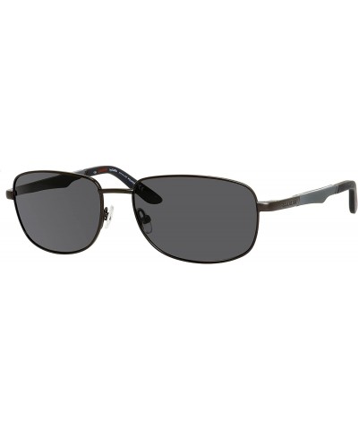 Rectangular 8007/S Sunglass-1G0P Gunmetal (Y2 Gray Polarized Lens)-58mm - CM11L9EHY6V $56.18