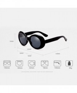 Oval Ladies Girls Oval Candy Color Eyewear UV400 Traveling Trekking Sunglasses - White - C218CX4GOIQ $12.61