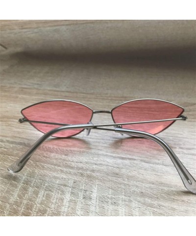 Round Women Cat Eye Sunglasses Cute Sexy Er Glasses Summer Retro Small Frame Black Red Cateye Sun - Pink - C3199CCE4I9 $20.25