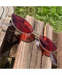 Round Women Cat Eye Sunglasses Cute Sexy Er Glasses Summer Retro Small Frame Black Red Cateye Sun - Pink - C3199CCE4I9 $39.98