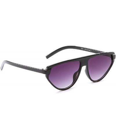 Oversized Classic Retro Designer Style Big Cat Eye Sunglasses for Women PC AC UV 400 Protection Sunglasses - C318SASLCR5 $30.11