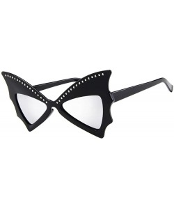 Sport Sunglasses Butterfly Diamond Glasses Oversized 2DXuixsh - F - CP18S927CC6 $9.45