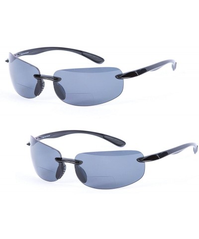 Sport Lovin Sport Polarized Bifocal Sunglasses - Polarized - Black/Black - CI123W88EOH $94.42