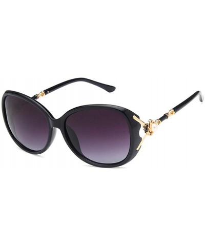 Square Unisex Sunglasses Fashion Purple Drive Holiday Square Polarized UV400 - Black - CL18RKH266C $11.70