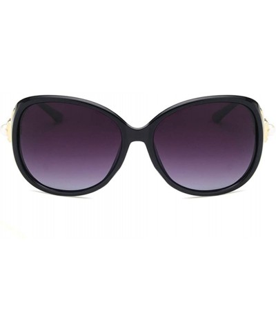 Square Unisex Sunglasses Fashion Purple Drive Holiday Square Polarized UV400 - Black - CL18RKH266C $11.70