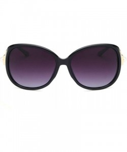 Square Unisex Sunglasses Fashion Purple Drive Holiday Square Polarized UV400 - Black - CL18RKH266C $11.70