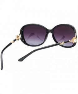 Square Unisex Sunglasses Fashion Purple Drive Holiday Square Polarized UV400 - Black - CL18RKH266C $11.70