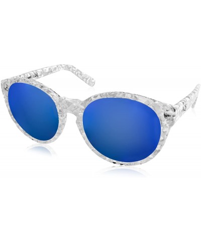 Oval Womens Daisy Oval Keyhole Sunglasses - White - C811WJQ2KUN $93.66