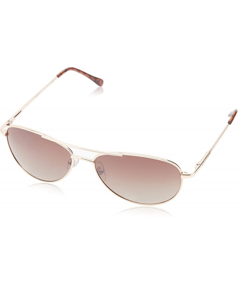 Aviator Men's Fugitive Polarized Aviator Sunglasses - Pale Gold - CR11JE6FX87 $19.74