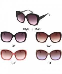 Square Women Square Cat Eye Fashion Sunglasses - Light Pink - CW198MUOSYX $10.76