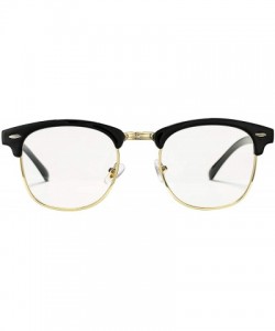 Semi-rimless Classic Semi Rimless Polarized Sunglasses with Metal Rivets - A1 Clear - CT12NZZOMSB $14.43