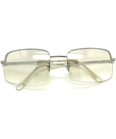 Rimless Trendy Classic Mens & Womens Hot Fashion Sunglasses w/FREE Microfiber Pouch - Clear - CW185QMDI2I $18.96