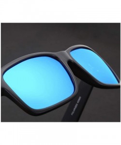 Sport Sunglasses Definition Polarization Discoloration - Black and Blue - CY18YS94TA4 $30.45