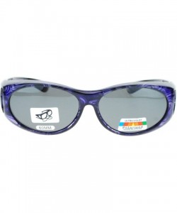 Rectangular Womens Glare Blocking Polarized Lens 60mm Fit Over Oval Sunglasses - Purple - C911QLSGRL3 $13.18