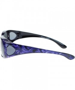 Rectangular Womens Glare Blocking Polarized Lens 60mm Fit Over Oval Sunglasses - Purple - C911QLSGRL3 $13.18