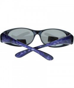 Rectangular Womens Glare Blocking Polarized Lens 60mm Fit Over Oval Sunglasses - Purple - C911QLSGRL3 $13.18