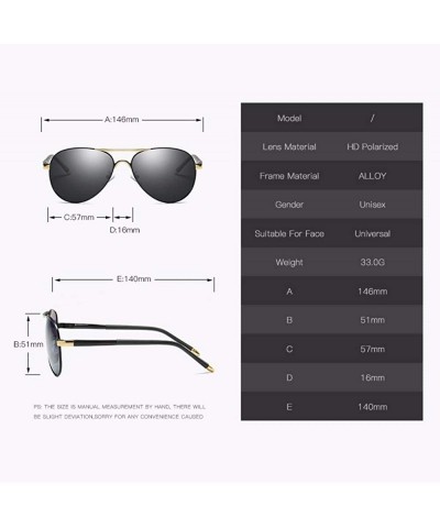 Aviator Men's sunglasses- sunglasses- sunglasses- polarizing glasses - A - CC18QR73AOG $45.08