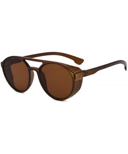 Oversized Sunglasses men's retro box trend sunglasses spread the impulse eye - Shahei Yellow Tablets - CY190MA2AHA $28.99